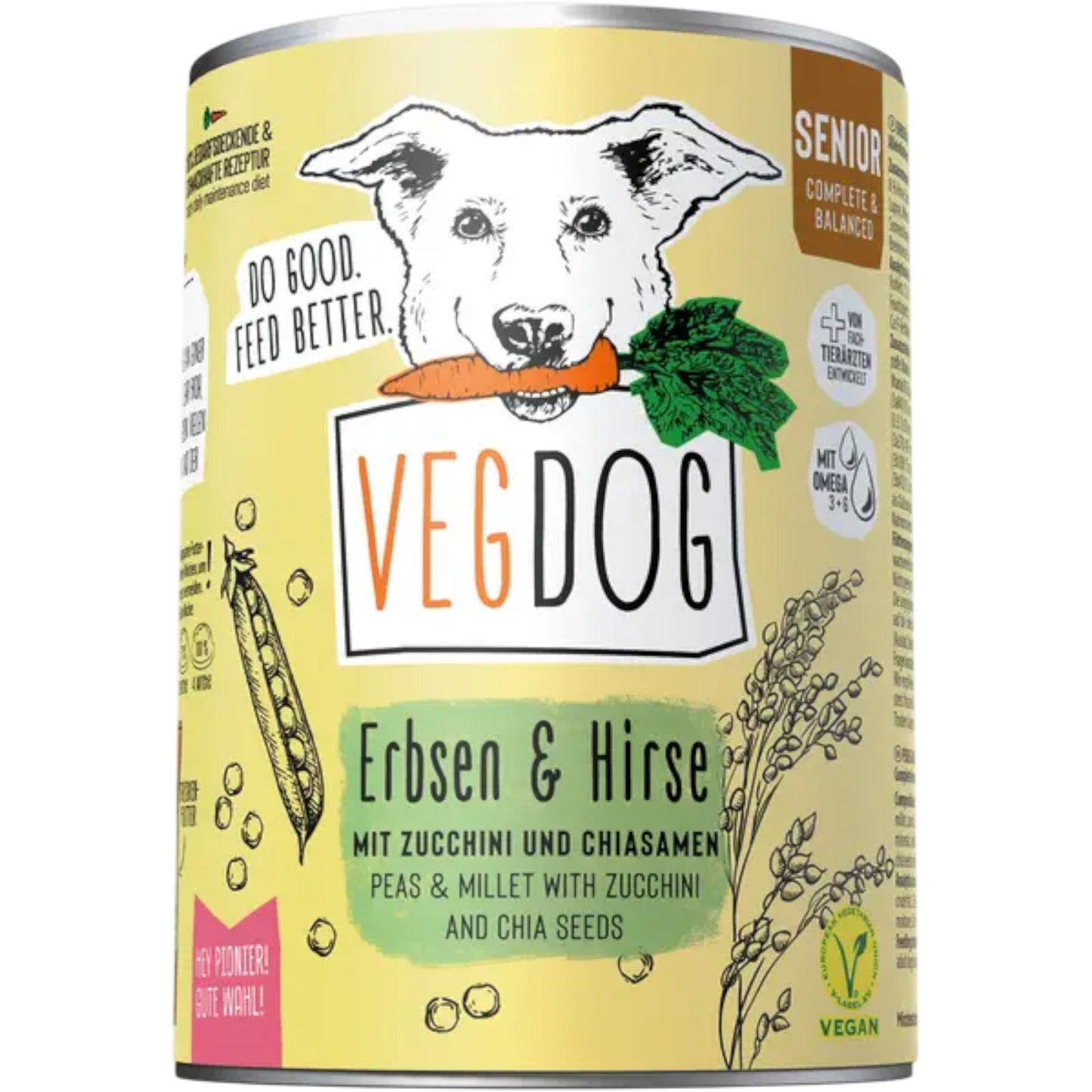 VegDog - SENIOR Erbsen & Hirse
