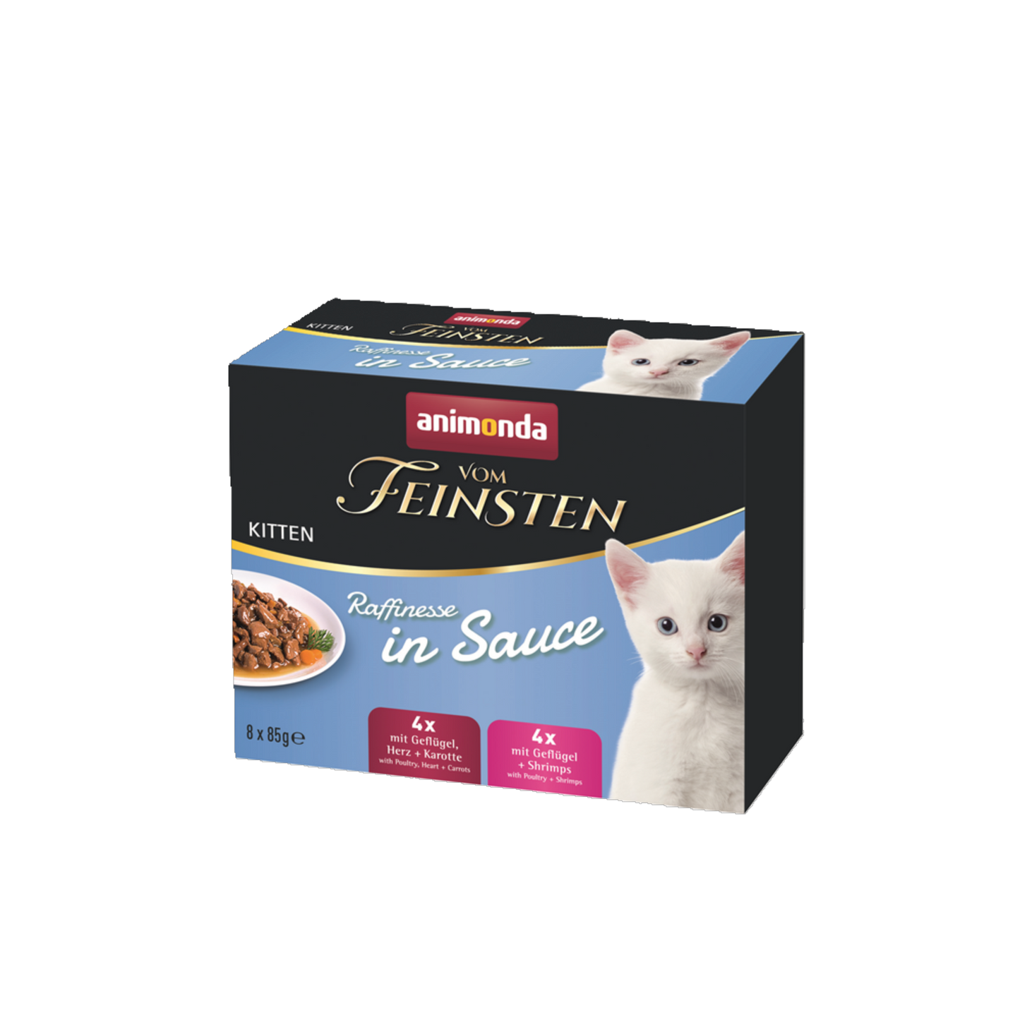 Vom Feinsten Raffinesse in Sauce Kitten Mixpack – 2 Sorten für heranwachsende Katzen
