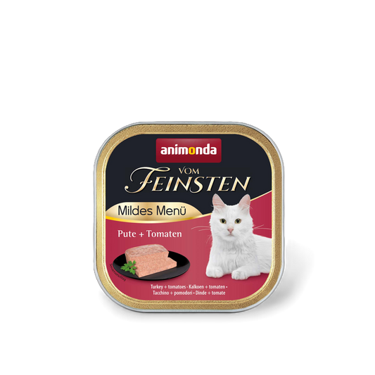 Vom Feinsten Adult Mildes Menü – Pute + Tomaten Sanfter Genuss, klar fokussiert auf Verträglichkeit und Qualität.