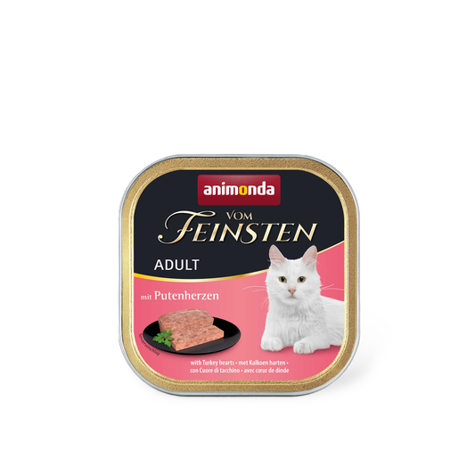 Vom Feinsten Adult Pastete mit Putenherzen Delikate Premium-Pastete für anspruchsvolle Katzen.