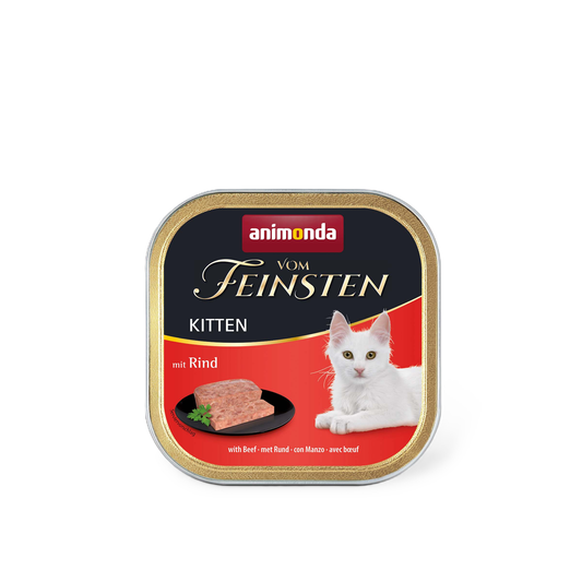 Vom Feinsten Kitten mit Rind Zielgerichtete Premium-Ernährung für einen optimalen Start ins Katzenleben.