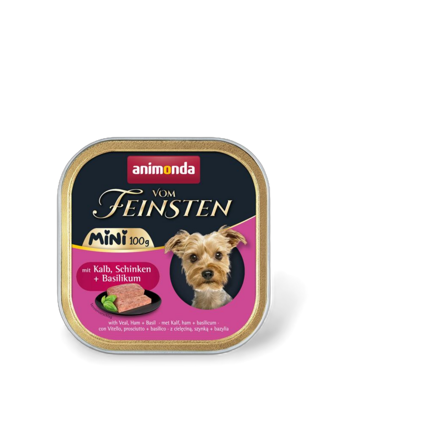 Vom Feinsten Mini Adult mit Kalb, Schinken + Basilikum – kleine Portion, großer mediterraner Genuss