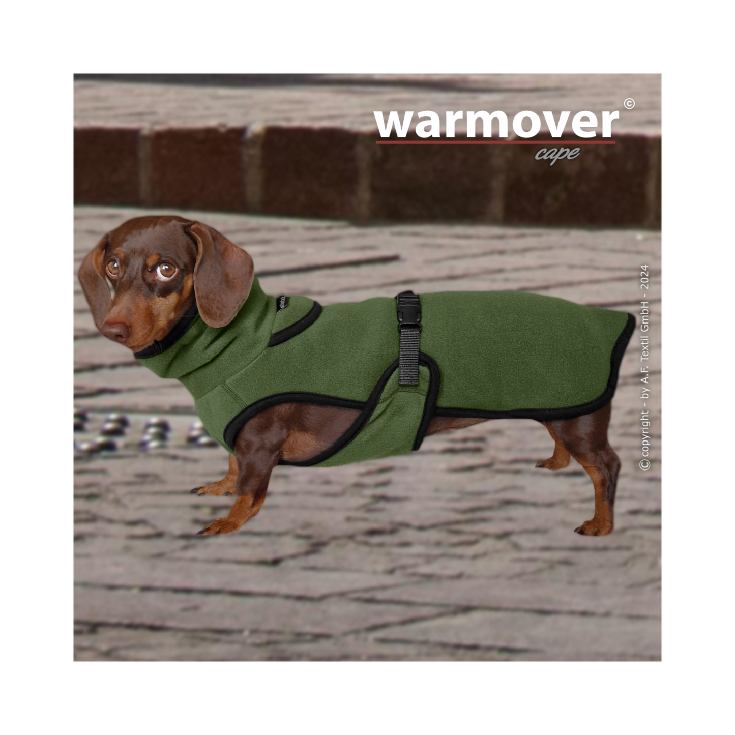 Warmover Cape Dackel – Leichter Hundemantel für Wärme & Komfort
