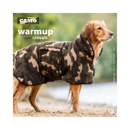 Warmup Cape Classic Camouflage – Wende-Cape für Schutz, Wärme und Stil