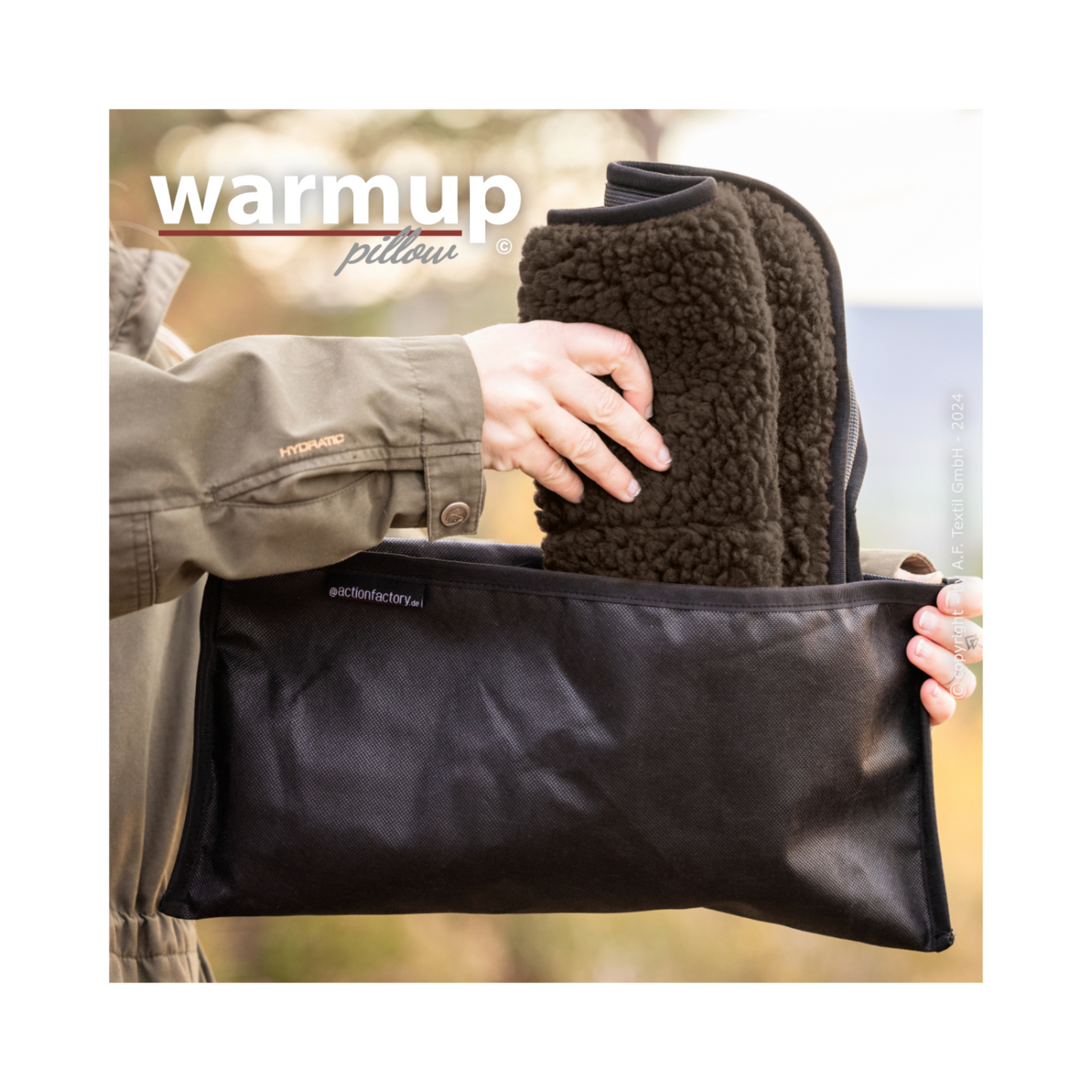 Warmup Pillow – Komfortables Sitz- und Liegekissen für unterwegs