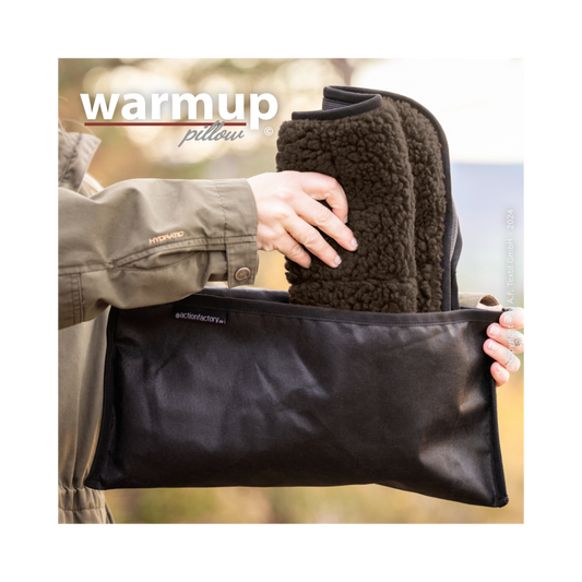 Warmup Pillow – Komfortables Sitz- und Liegekissen für unterwegs