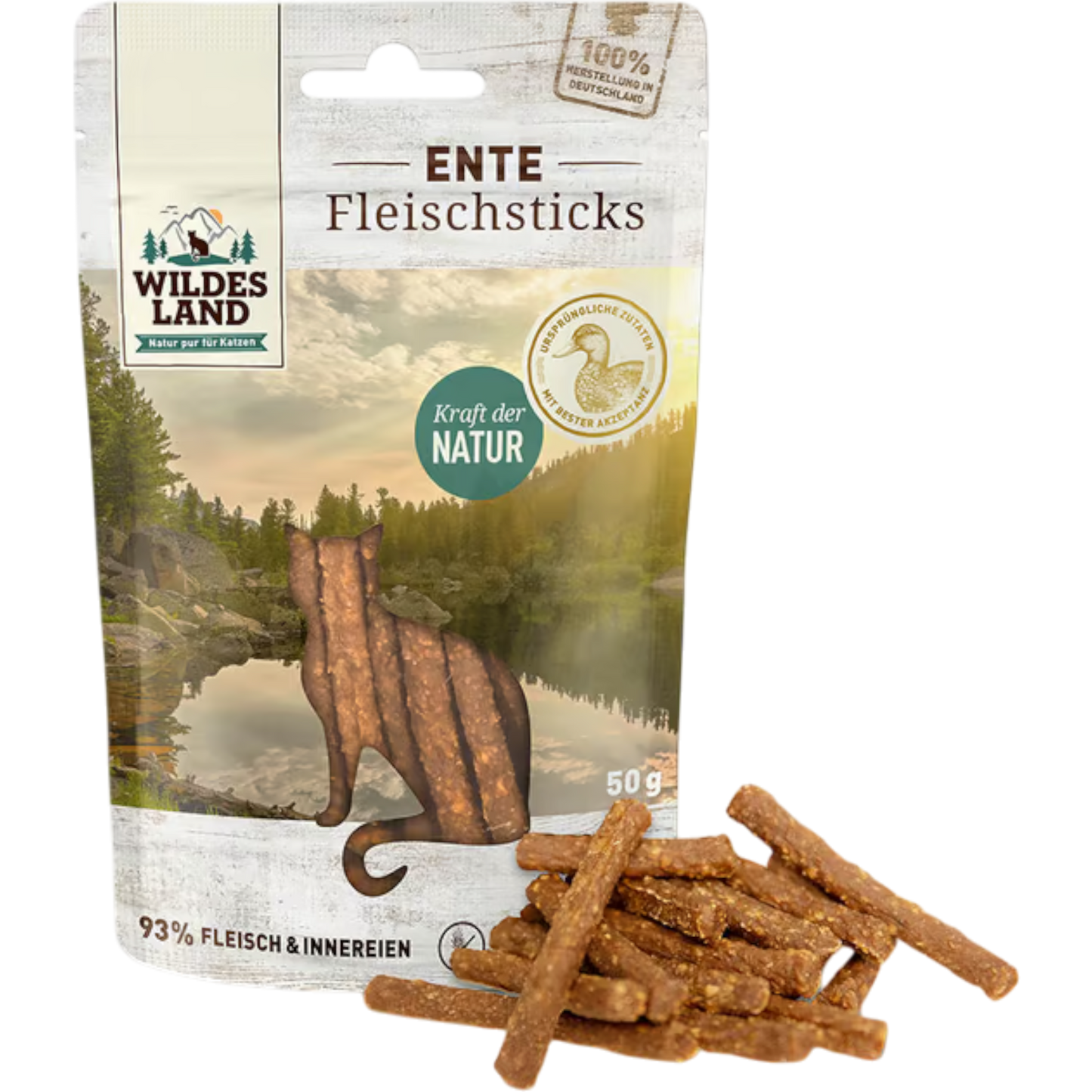 Wildes Land Cat - Fleischsticks Ente