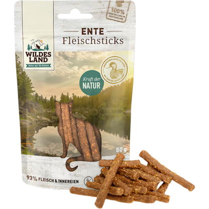 Wildes Land Cat - Fleischsticks Ente
