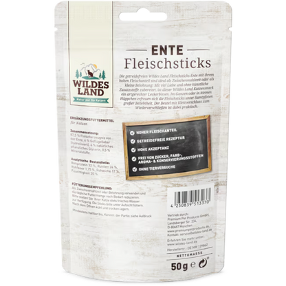 Wildes Land Cat - Fleischsticks Ente