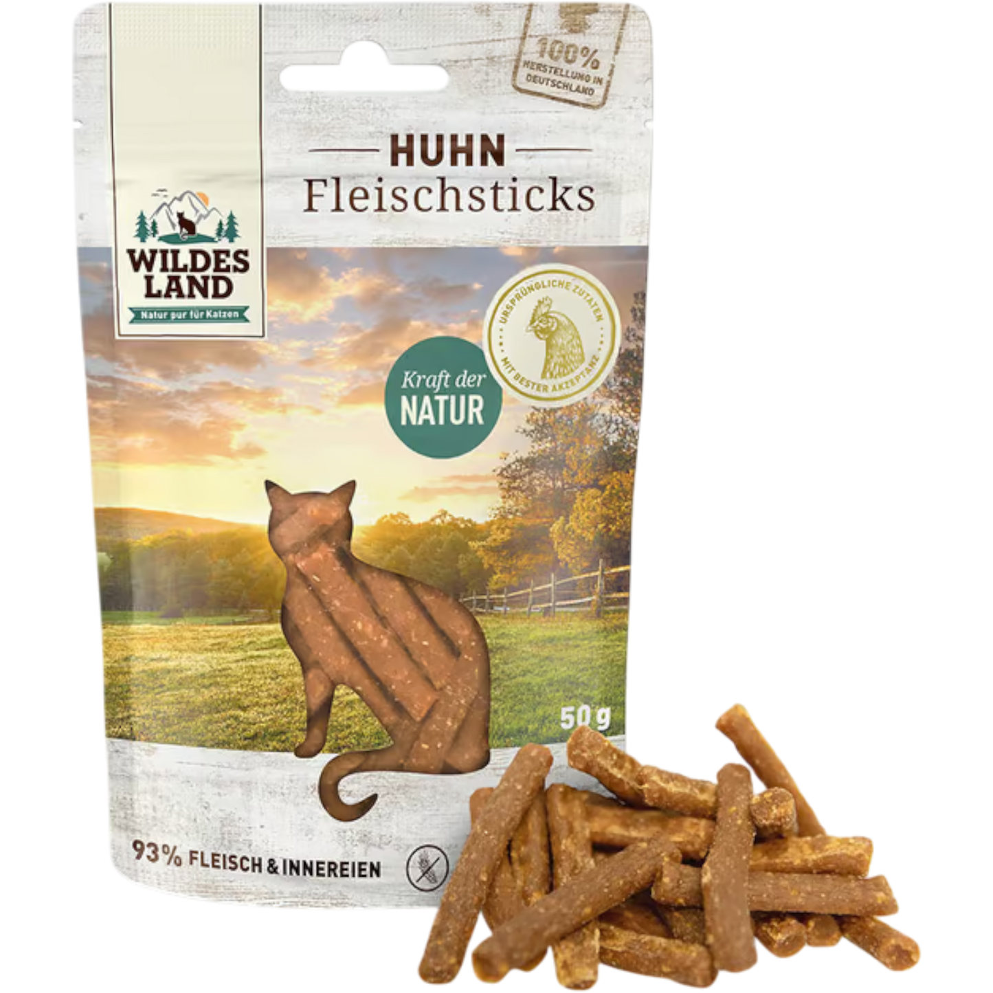 Wildes Land Cat - Fleischsticks Huhn