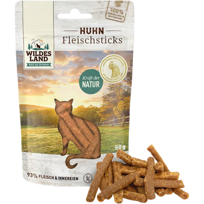 Wildes Land Cat - Fleischsticks Huhn