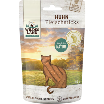 Wildes Land Cat - Fleischsticks Huhn
