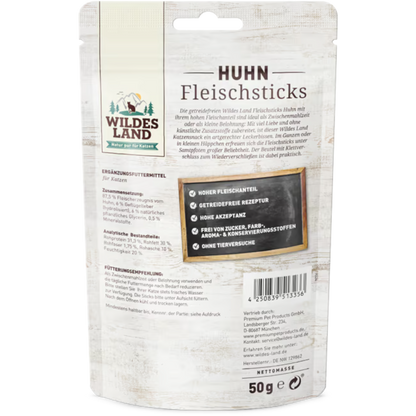 Wildes Land Cat - Fleischsticks Huhn