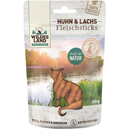 Wildes Land Cat - Fleischsticks Huhn & Lachs