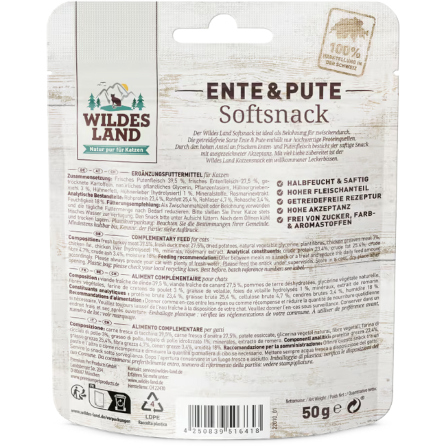 Wildes Land Cat - Softsnack Ente & Pute