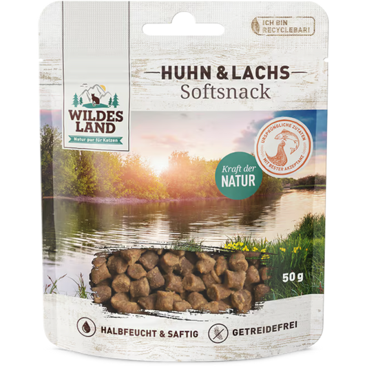 Wildes Land Cat - Softsnack Huhn & Lachs