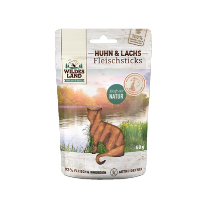 Wildes Land Fleischsticks – Huhn & Lachs