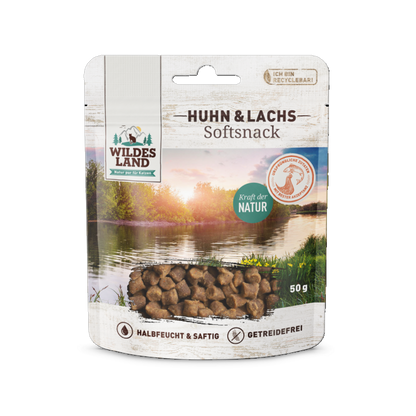 Wildes Land Soft Snack – Huhn & Lachs