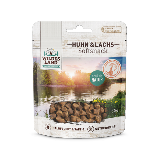 Wildes Land Soft Snack – Huhn & Lachs