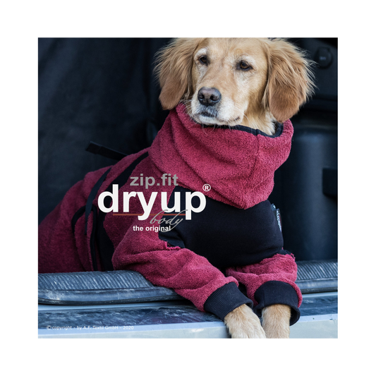 ZIP.FIT DRYUP Body Standard – Der Hundebademantel mit langen Beinen und Reißverschluss-System