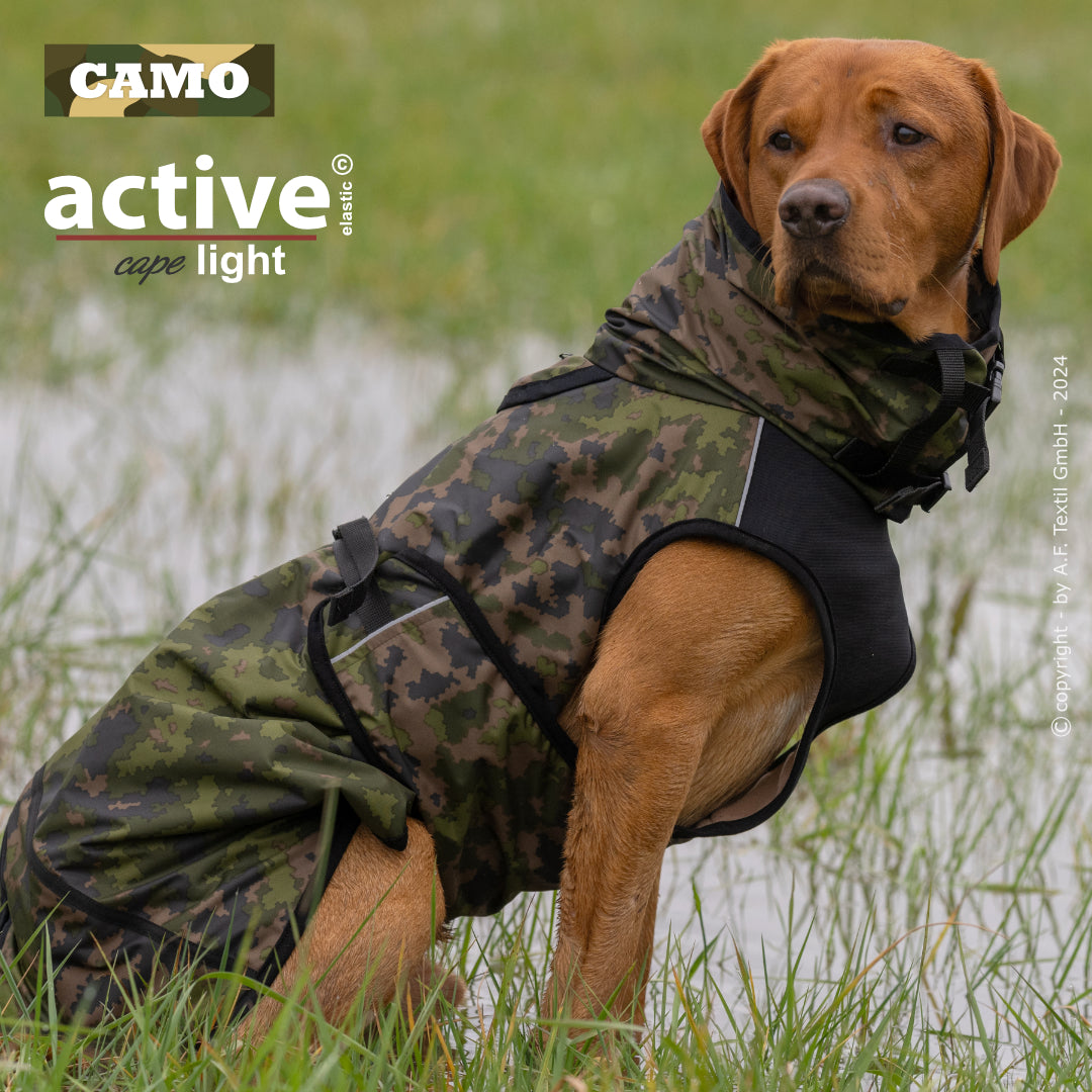 Active Cape WIND & RAIN Light – Stylischer Wetterschutz für aktive Hunde