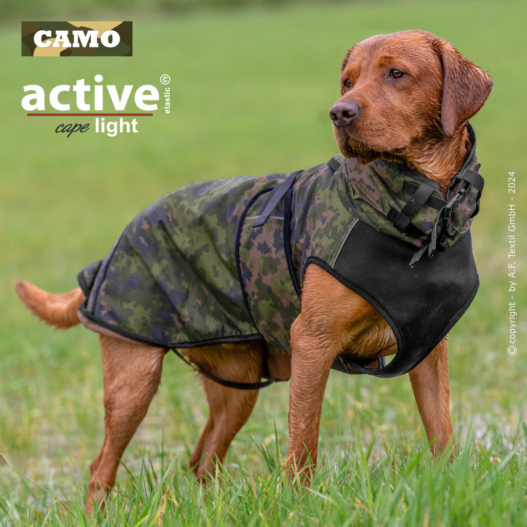 Active Cape WIND & RAIN Light – Stylischer Wetterschutz für aktive Hunde