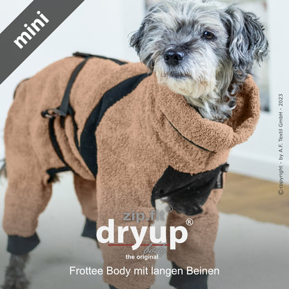 ZIP.FIT DRYUP Body Mini – Der Hundebademantel mit Beinen für die Kleinen