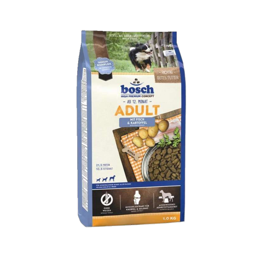 bosch Adult Fisch & Kartoffel – Vollnahrung für erwachsene Hunde mit Geschmack und Balance