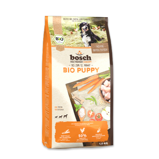 bosch Bio Puppy – Natürliches Wachstum mit frischem Bio-Hühnchen & Karotten
