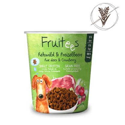 bosch Fruitees Rehwild & Preiselbeeren – halbfeuchte Trainingssnacks