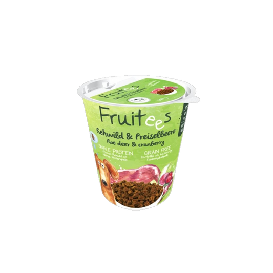 bosch Fruitees Rehwild & Preiselbeeren – halbfeuchte Trainingssnacks