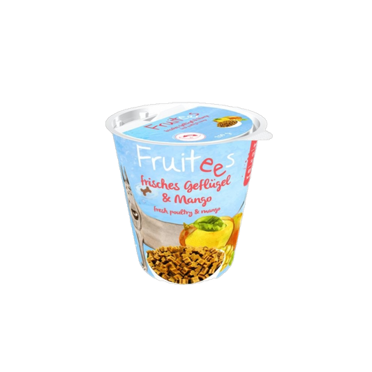 bosch Fruitees mit Mango – halbfeuchte Mini-Snacks für das Hundetraining