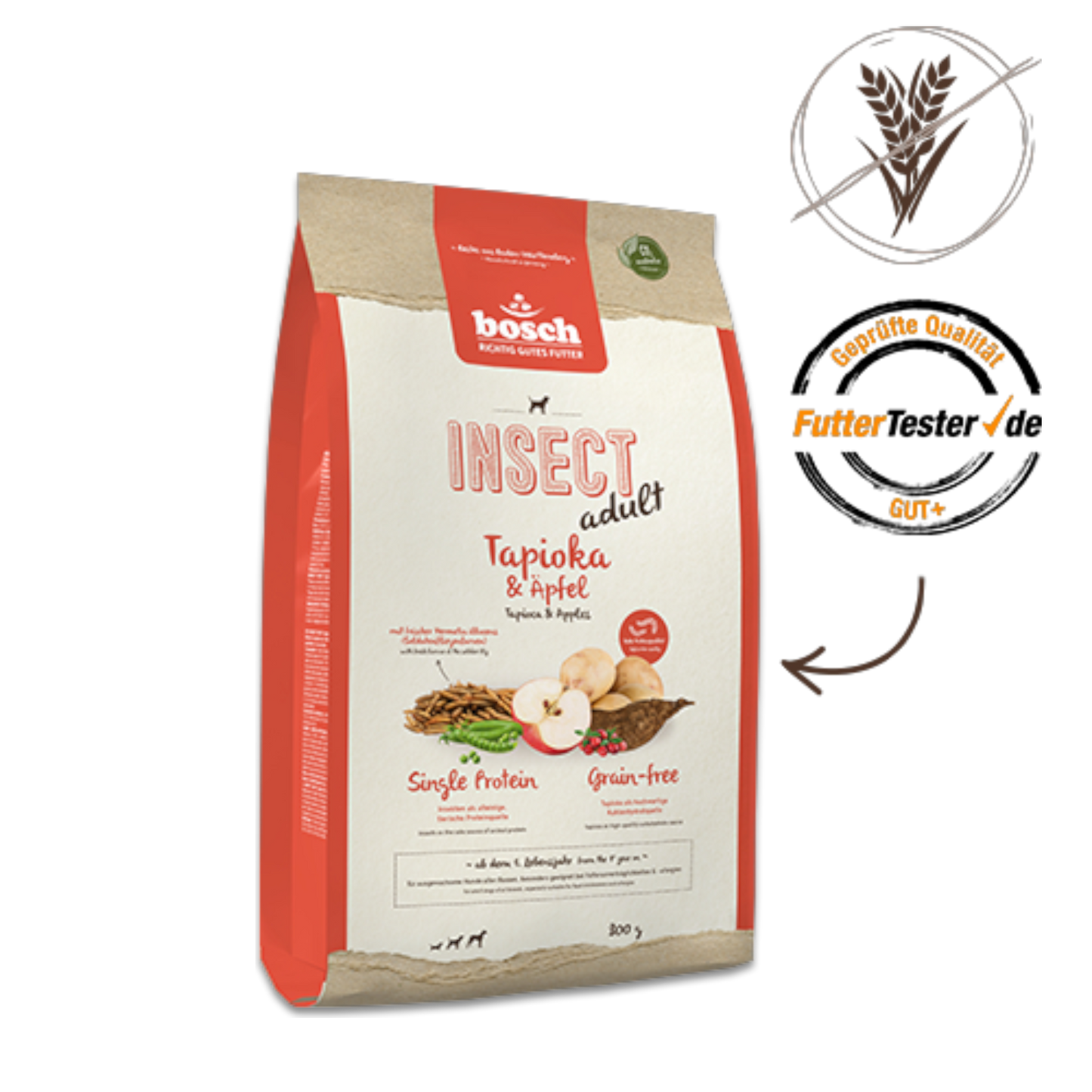 bosch HPC Insect Adult – Mit Insekten, Tapioka & Apfel