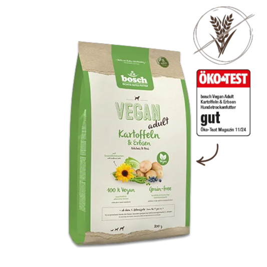 bosch HPC Vegan Adult Kartoffel & Erbsen – Pflanzliche Trockennahrung für ausgewachsene Hunde