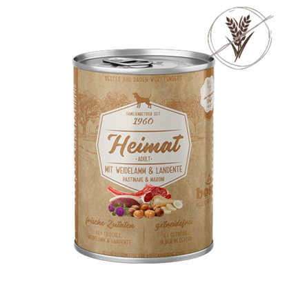 bosch Heimat Adult – Getreidefreies Nassmenü mit Weidelamm & Landente