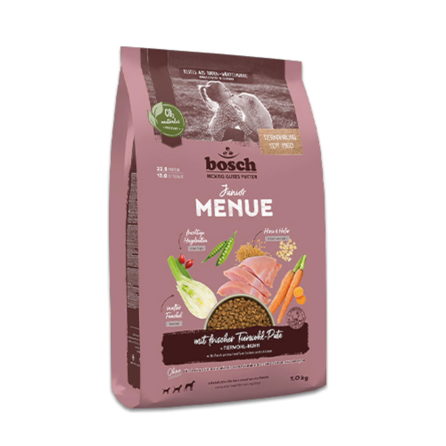 bosch MENUE Junior – Knusprige Aufzucht mit frischer Tierwohl-Pute