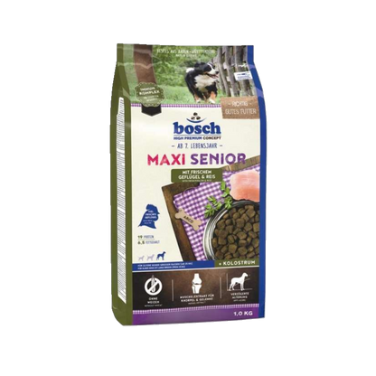 bosch Maxi Senior - Geflügel & Reis – Für ältere Hunde großer Rassen