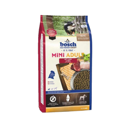 bosch Mini Adult - Lamm & Reis – Für ausgewachsene Hunde kleiner Rassen