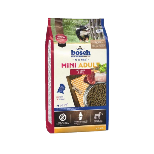 bosch Mini Adult - Lamm & Reis – Für ausgewachsene Hunde kleiner Rassen