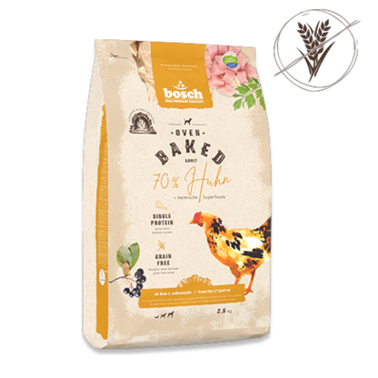 bosch Oven Baked Huhn – Ofengebackene Trockennahrung für ausgewachsene Hunde