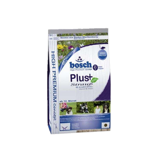 bosch PLUS+ - Strauß & Kartoffel – Für Hunde mit Anspruch