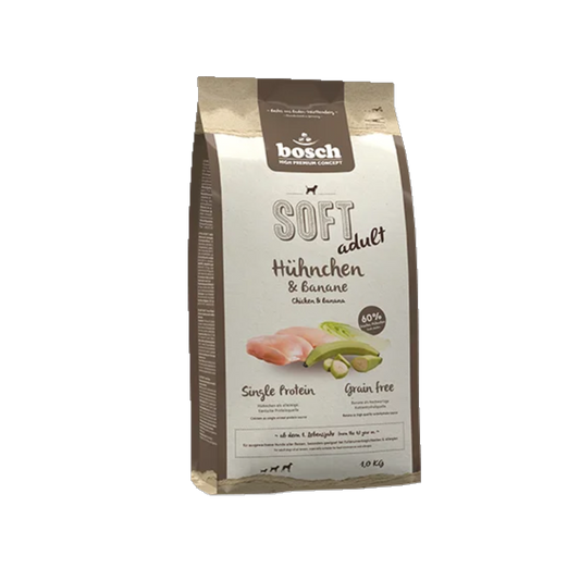 bosch SOFT+ - Hühnchen & Banane – Für Feinschmecker mit sensibler Verdauung