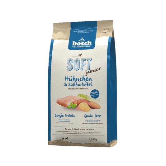 bosch SOFT Junior - Hühnchen & Süßkartoffel – Der sanfte Start ins Leben