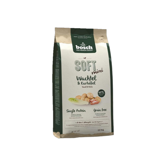 bosch SOFT Mini - Wachtel & Kartoffel – Sanfte Vielfalt für kleine Feinschmecker
