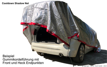Cooldown Shadow Net – Flexibler Hitzeschutz mit Alu-Beschichtung