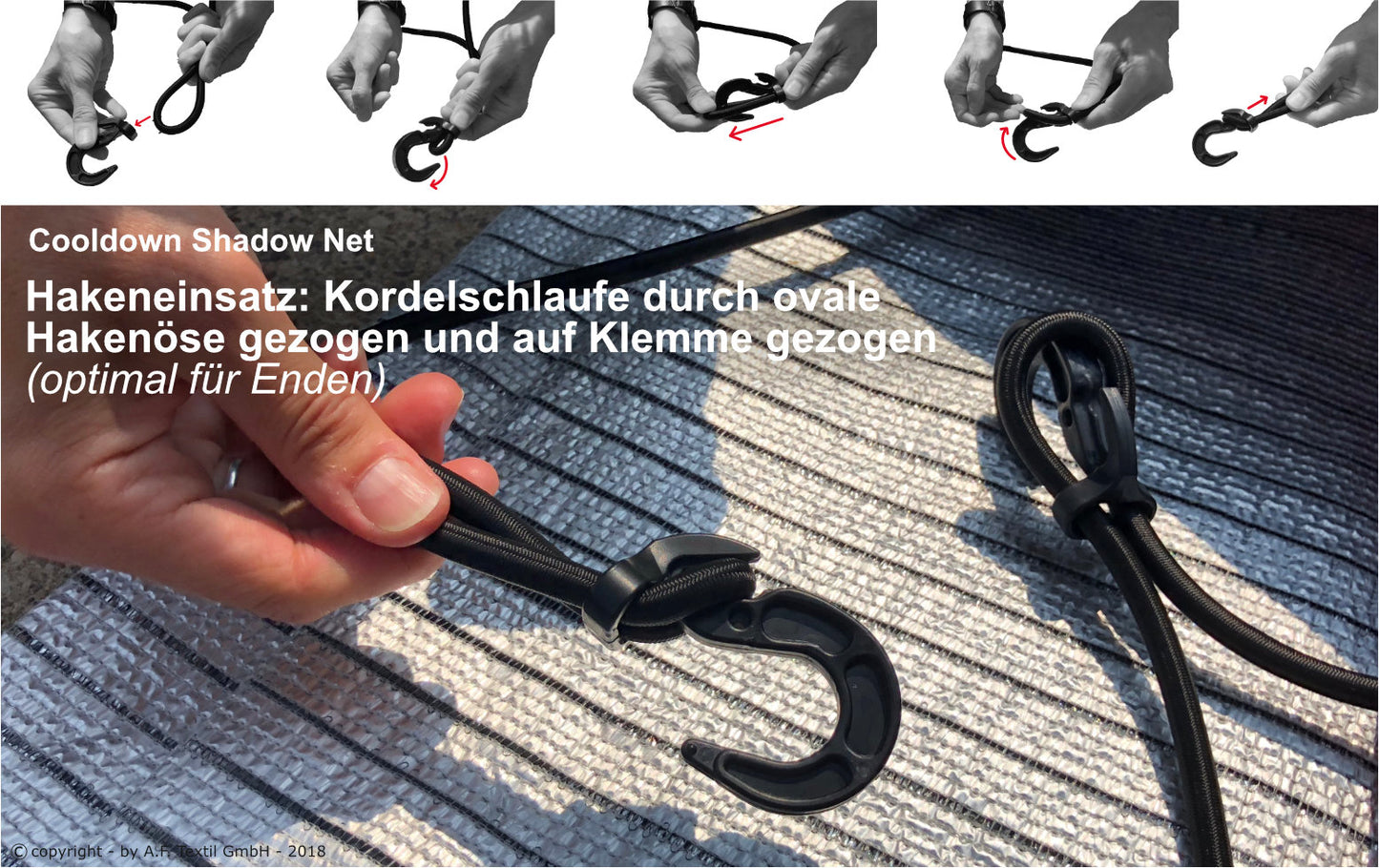 Cooldown Shadow Net – Flexibler Hitzeschutz mit Alu-Beschichtung