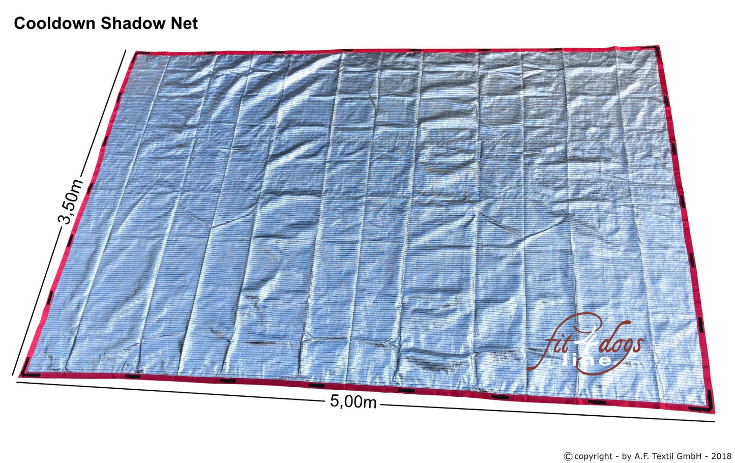 Cooldown Shadow Net – Flexibler Hitzeschutz mit Alu-Beschichtung