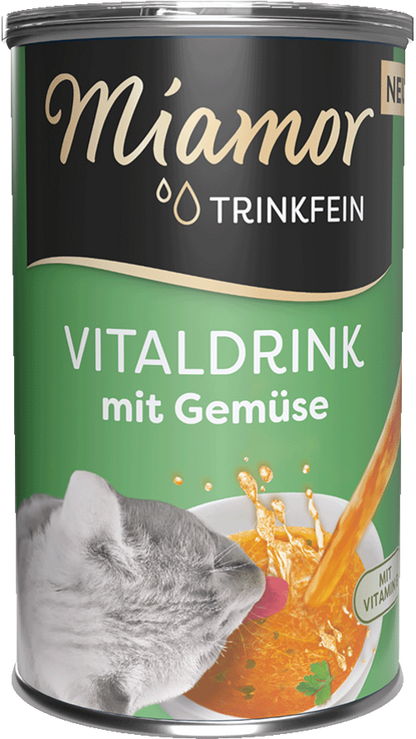 Miamor Trinkfein – Vitaldrink mit Gemüse & Huhn (135 ml Dose)