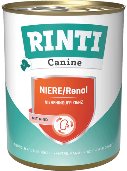 RINTI Canine Niere/Renal Rind – Diätfutter bei Niereninsuffizienz
