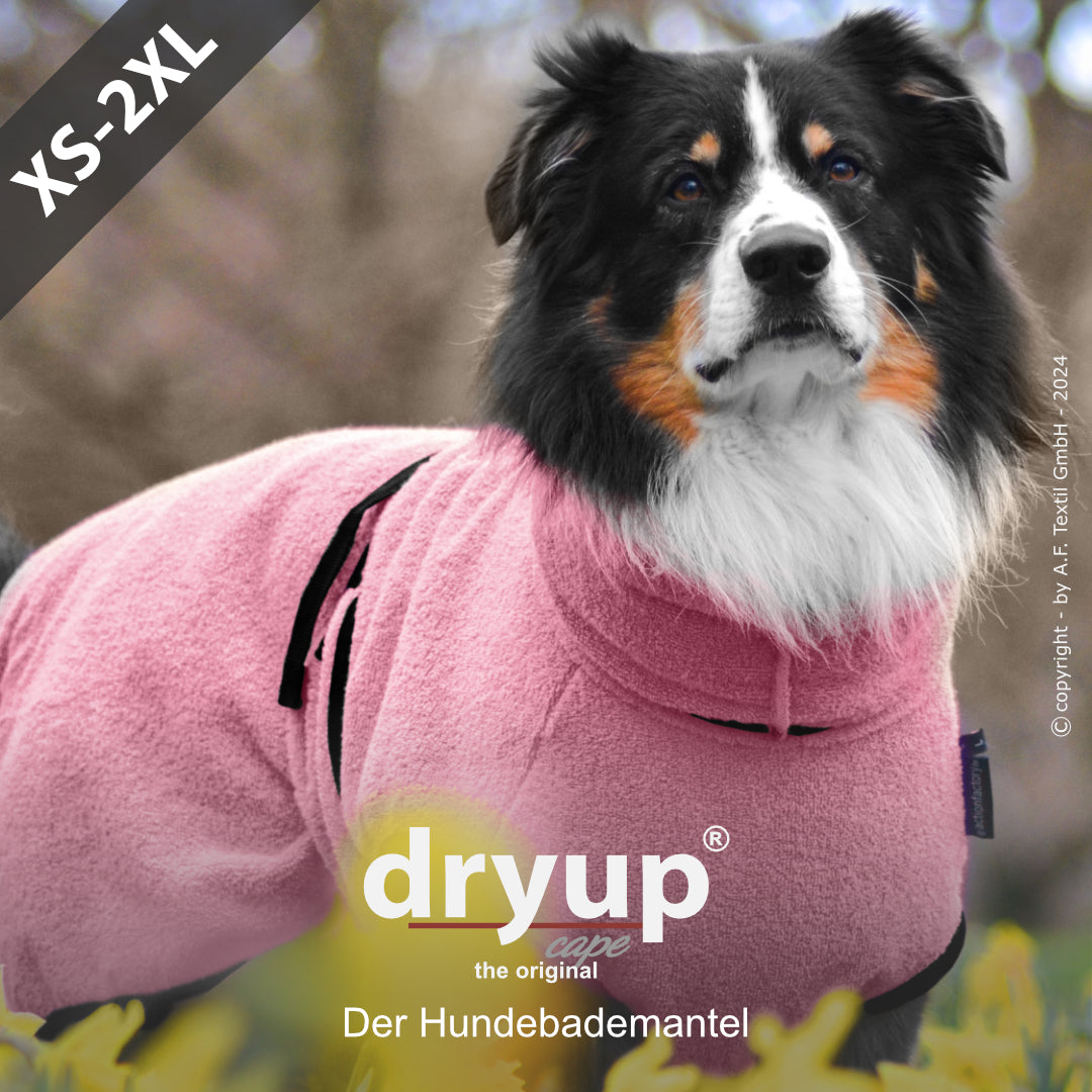 DRYUP CAPE Standard – Der hochwertige Hundebademantel aus Baumwolle L - XXL